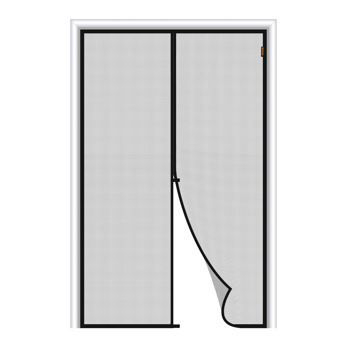 Magnetischer Fliegengitter-Tür Vorhang mittig/zentral öffnend