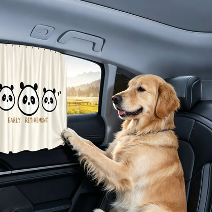 Car window sunshade – track mount design