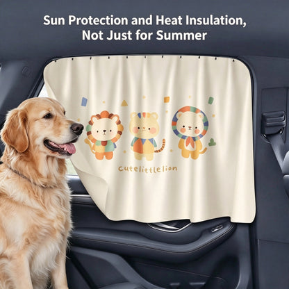 Car window sunshade – track mount design