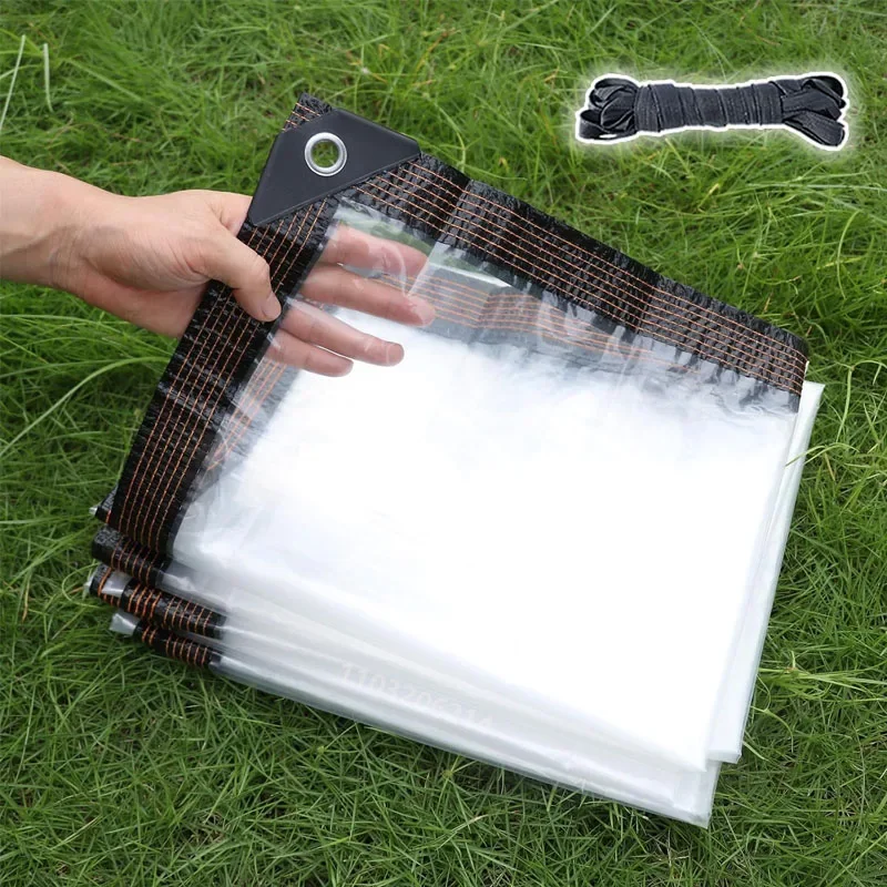 Clear Waterproof Tarp with Grommets Clear Vinyl Rain Cover