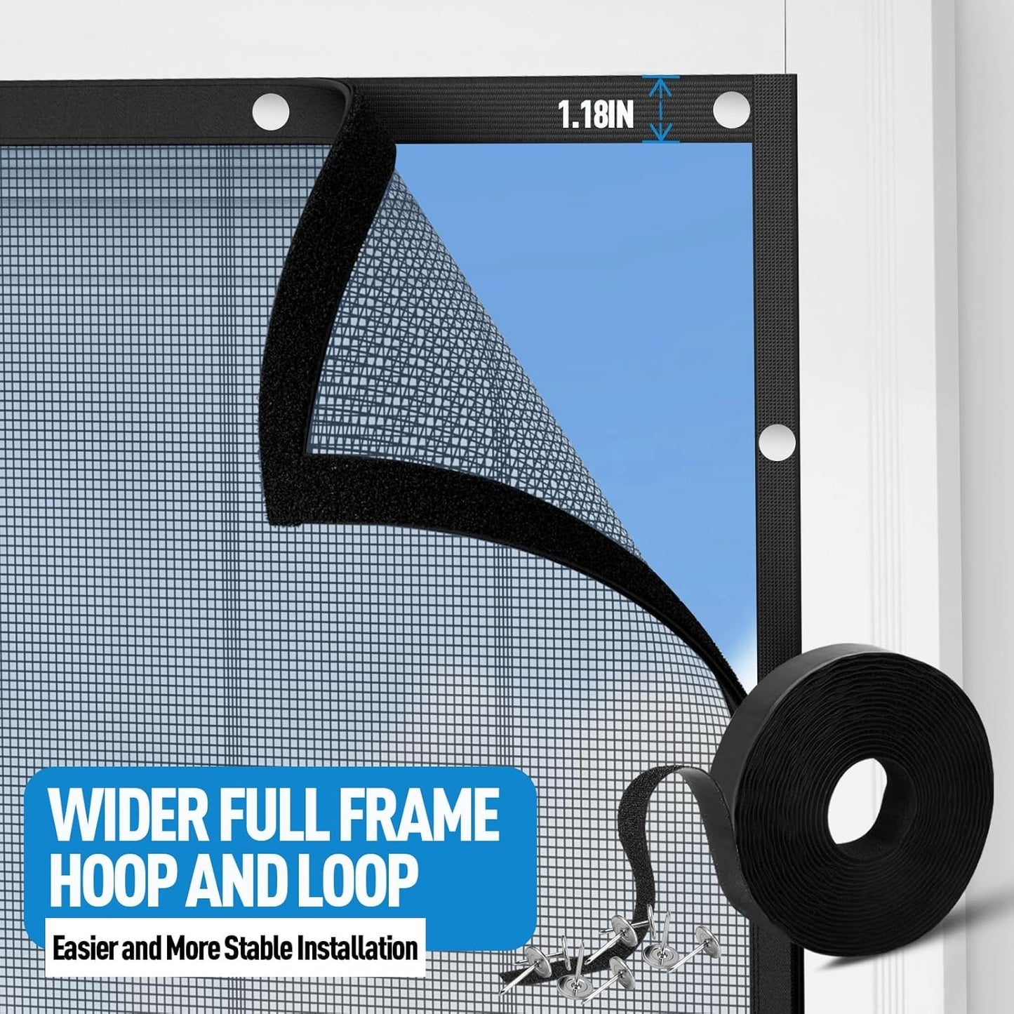 Customized Magnetic Screen Door Middle/Center Opening