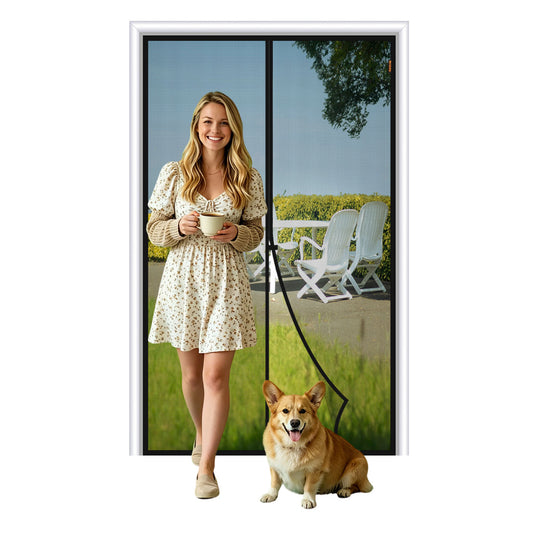 Customized Magnetic Screen Door Middle/Center Opening