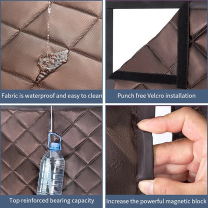 Customizable Magnetic Thermal Insulated Door Curtain with Window