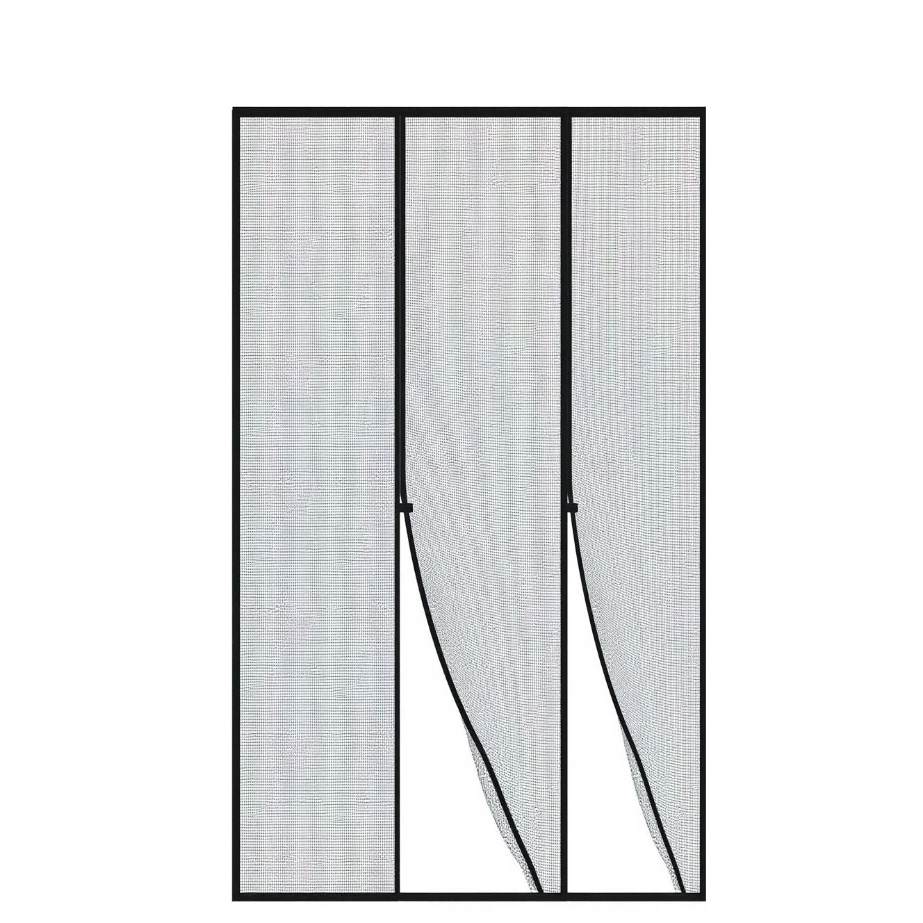 Customized Magnetic Screen Door Double Door Opening