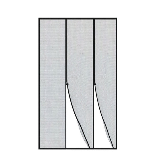 Customized Magnetic Screen Door Double Door Opening