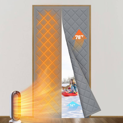 Customizable Magnetic Thermal Insulated Door Curtain